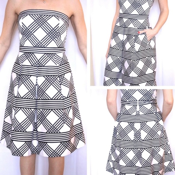 White House Black Market Dresses & Skirts - White House Black Market Dress Sleeveless Geometric Size 8 Party Career Cocktail